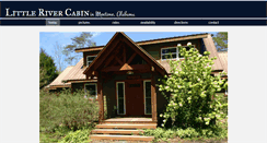 Desktop Screenshot of littlerivercabin.com