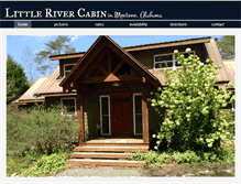 Tablet Screenshot of littlerivercabin.com